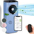 Klarstein Climatizzatore portatile 5 in 1 con tubo di scarico – Ventilatore, deumidificatore, purificatore d'aria, modalità notte, controllo tramite app, 12.000 BTU, casa e ufficio