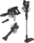 Hoover H-FREE 100 PETS Aspirapolvere senza fili per peli di animali – Fino a 40 min, LED, grande contenitore, posizione parking, bocchetta fessure e spazzola polvere