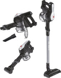 Hoover H-FREE 100 PETS Aspirapolvere senza filo per peli di animali – Fino a 40 min, LED, contenitore capiente, posizione di parcheggio, bocchetta per fessure e spazzola