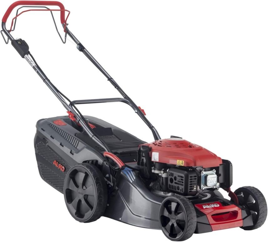 AL-KO Comfort 46.0 SP-A Plus Tosaerba a benzina – Larghezza 46 cm, motore 2,1 kW, robusta scocca in acciaio, trazione posteriore, funzione mulching
