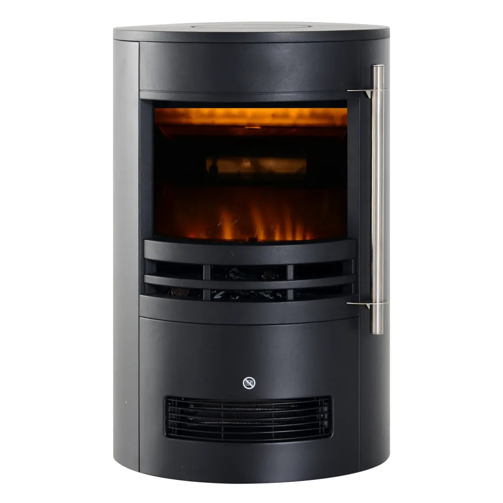 HOMCOM Camino elettrico con effetto fiamma e 2 livelli di riscaldamento