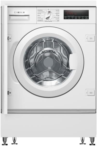 Bosch WIW28443 Serie 8 Lavatrice da incasso a carica frontale 8 kg, 1400 giri/min – 62 kWh/100 cicli, EcoSilence Drive, SpeedPerfect, VarioDrum, bianco