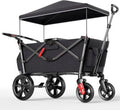 EVER ADVANCED Carrello passeggino pieghevole per 2 bambini con cappottina – 2 cinture a 5 punti, borsa fasciatoio, sedili, trazione/spinta e freno a pedale