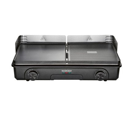 SILVERCREST KITCHEN TOOLS Grill da tavolo STG 2200 A1 con 2 superfici separate – Articolo di seconda scelta, come nuovo