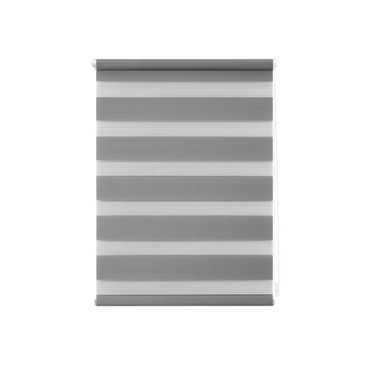 Lichtblick Tenda a rullo doppia Klemmfix – Protezione solare e privacy, luce regolabile, senza forare, grigio 120 × 150 cm, articolo di seconda scelta come nuova