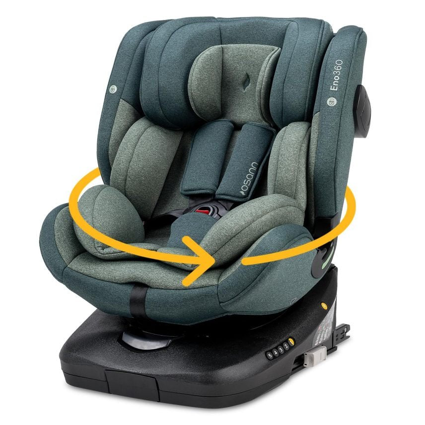 Osann Eno360 i-Size Seggiolino auto girevole 40-150 cm, contro il senso di marcia, ISOFIX, seggiolino per neonati