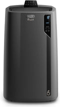 De'Longhi Pinguino PAC EL112 CST Climatizzatore portatile con tubo di scarico – Fino a 110 m³, deumidificatore, ventilazione, timer 24 h, nero