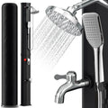Sonnewelt Doccia solare da giardino 60 L con telo protettivo e doccetta