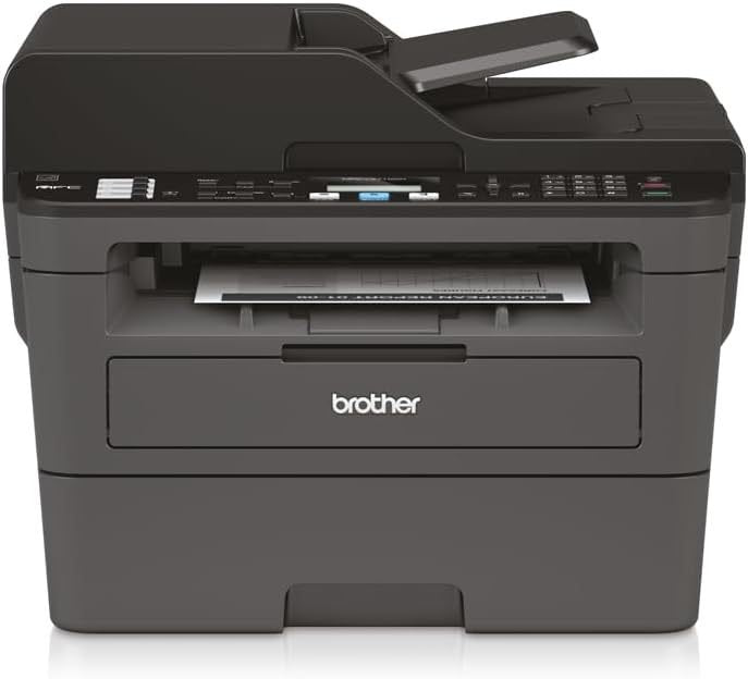 Brother MFC-L2835DW Stampante laser monocromatica multifunzione 4-in-1 – Stampa, scansione, copia, fax, Wi-Fi/Ethernet, ADF 50 fogli, fino a 32 ppm