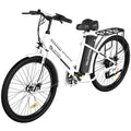 EVERCROSS EK8S Bicicletta elettrica 26″ – Motore 250 W, batteria 12 Ah, autonomia fino a 90 km, bianco