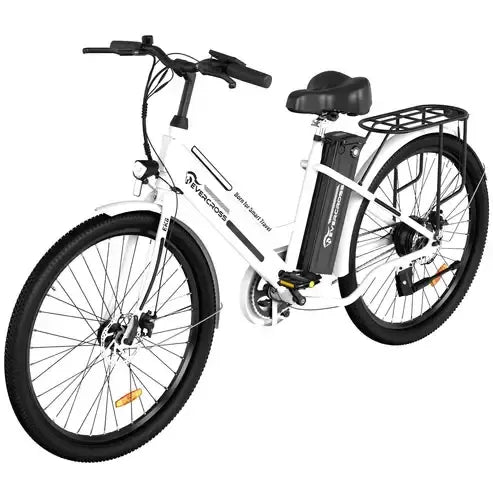 EVERCROSS EK8S Bicicletta elettrica 26″ – Motore 250 W, batteria 12 Ah, autonomia fino a 90 km