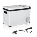 Outsunny Frigorifero da auto a compressore – Display LCD, protezione batteria, bianco