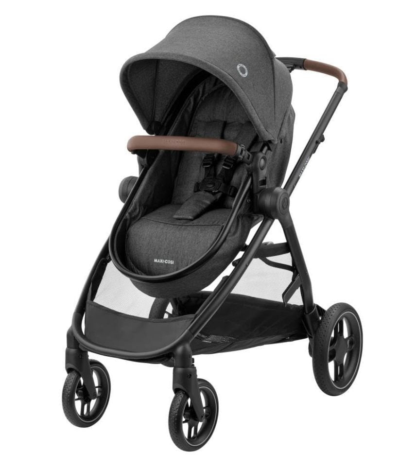 Maxi-Cosi Zelia S Trio Passeggino completo 3 in 1, 0-4 anni fino a 22 kg, pieghevole, compatto e regolabile, con seggiolino auto CabrioFix S i-Size