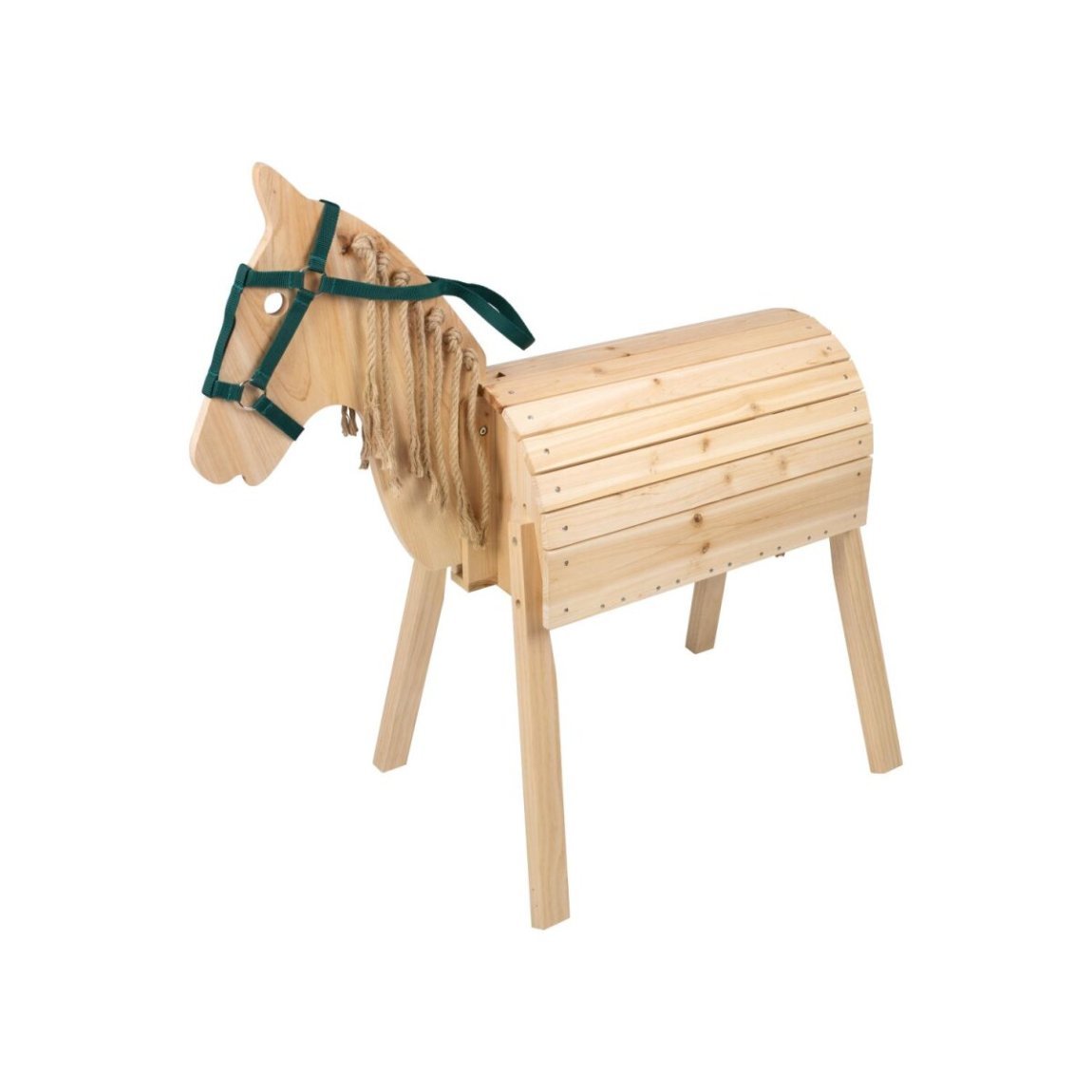Playtive Cavallo in legno massiccio regolabile in altezza – Articolo di seconda scelta, come nuovo