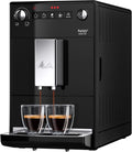 Melitta Purista Macchina da caffè automatica – Funzione caffè preferito, macinacaffè, intensità regolabile su 3 livelli, caffè ed espresso, nero
