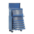 HOMCOM Carrello da officina mobile con serratura e 16 cassetti