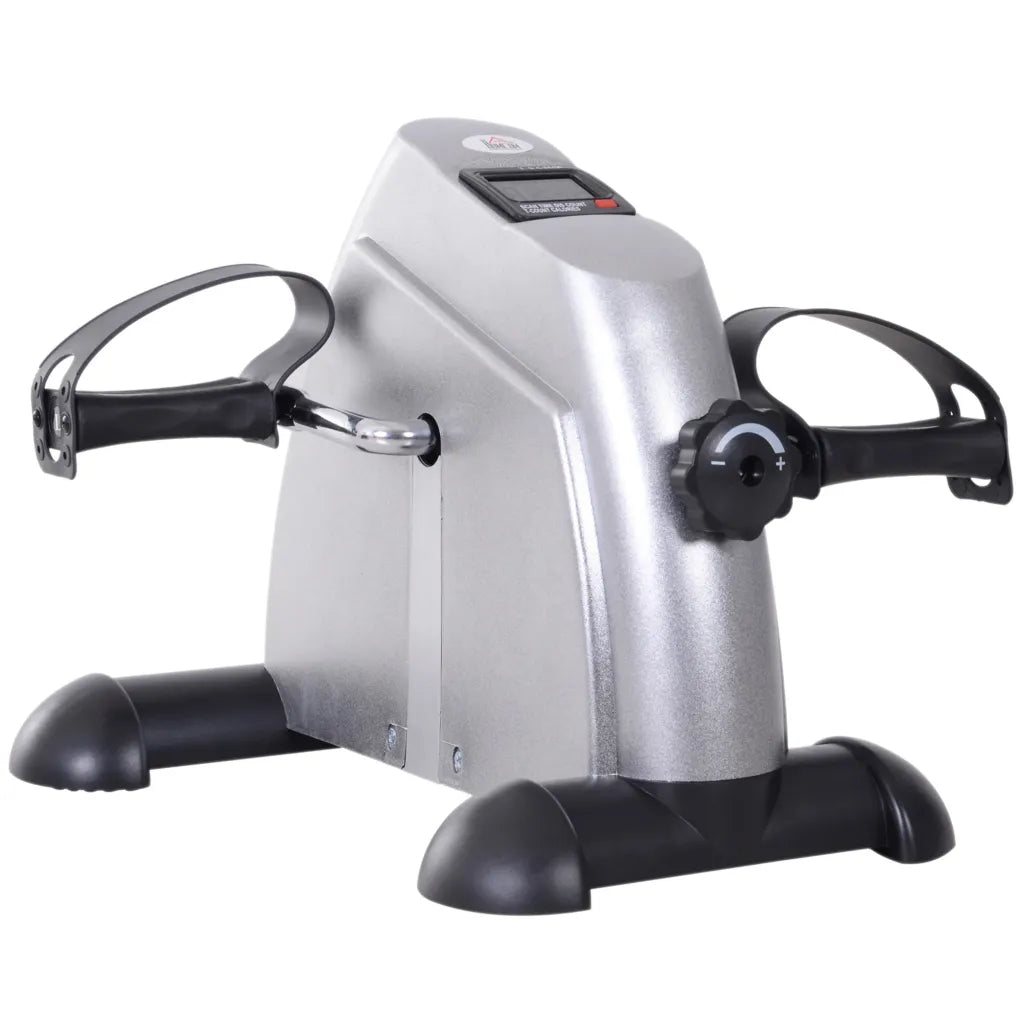HOMCOM Mini cyclette/pedaliera con display LCD – Regolabile