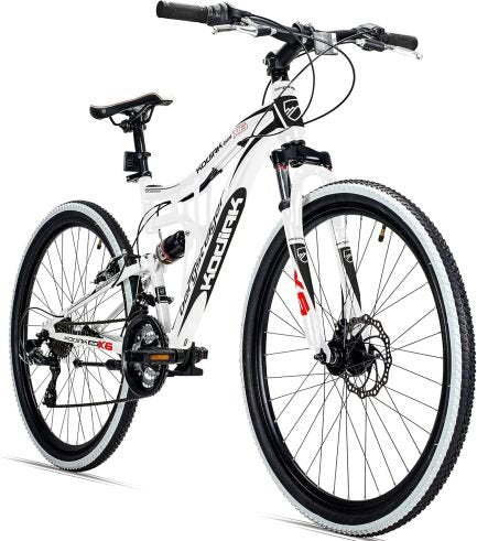 Bergsteiger Kodiak MTB 26/29″ – Freni a disco, Shimano 21 velocità, sospensione completa, per adolescenti e adulti
