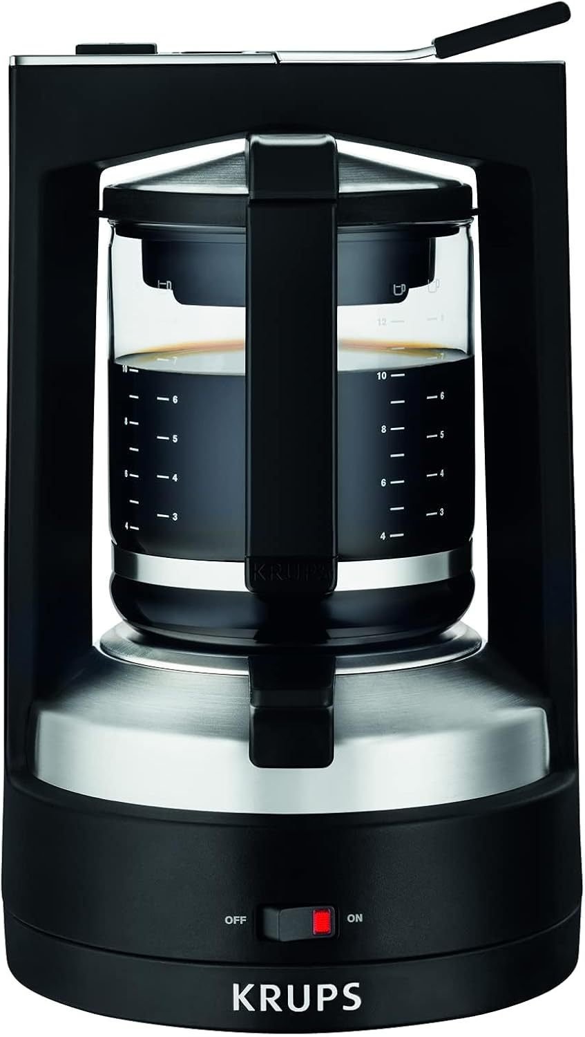 Krups KM4689 T8 Macchina da caffè filtro – 850 W, spegnimento automatico, 8–12 tazze, interruttore luminoso, nero
