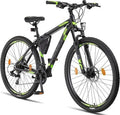 Unicorn Bike Effect Premium MTB in alluminio 29″ – 21 velocità, doppio freno a disco, nero/lime