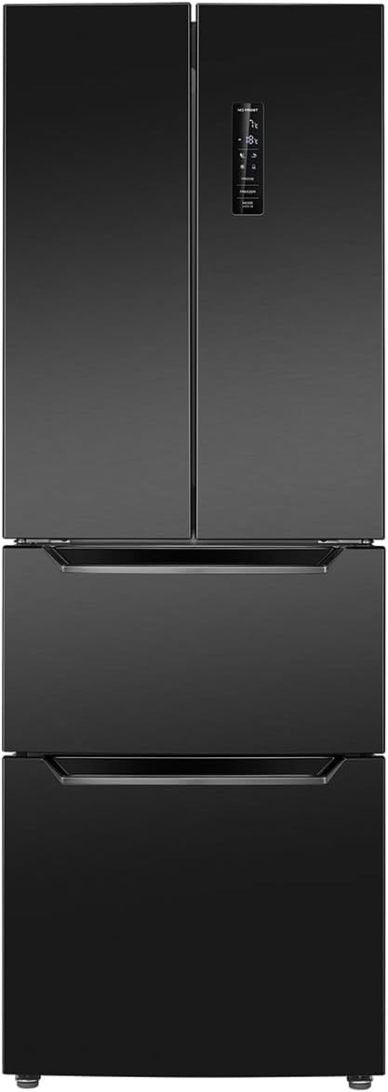 Bomann® Frigorifero-congelatore 320 L No Frost, altezza 186 cm, 39 dB, MultiAirflow, modello KG 7361 nero/inox