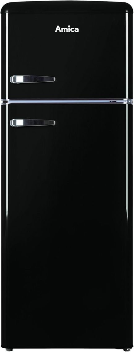 Amica KGC 15632 T Frigorifero-congelatore retrò – Ice Blue/turchese, 144 × 55 × 62 cm, vano congelatore