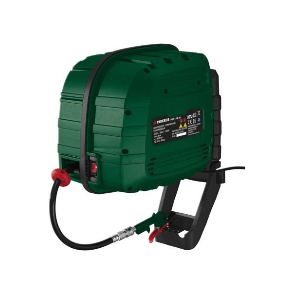 PARKSIDE® Compressore PKS 1100 A1 con avvolgitubo automatico – Articolo di seconda scelta, buone condizioni