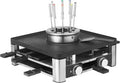 WMF Lumero Stazione Gourmet 3-in-1 per 8 persone – Raclette/fonduta, temperatura regolabile, illuminazione, 1800 W, compatta