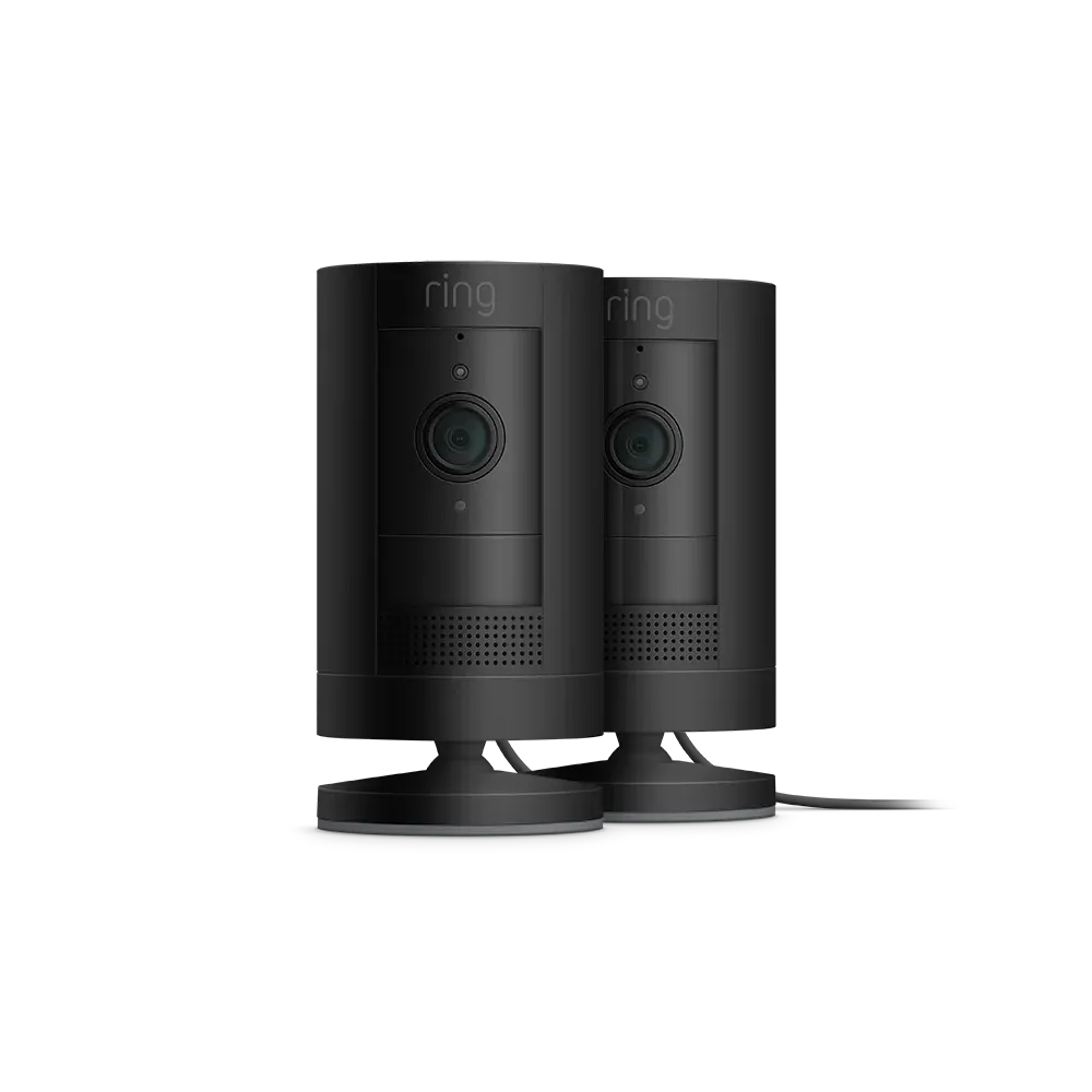 Set di 2 telecamere esterne alimentate da rete Stick Up Cam Plug-In – Nero