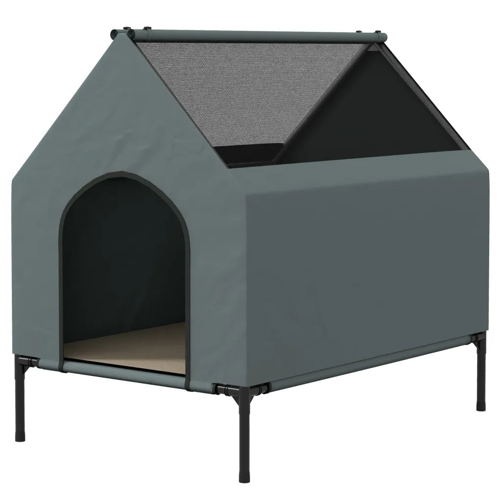 PawHut Cuccia per cani 81 × 54 × 78 cm con finestra in rete e borsa per il trasporto