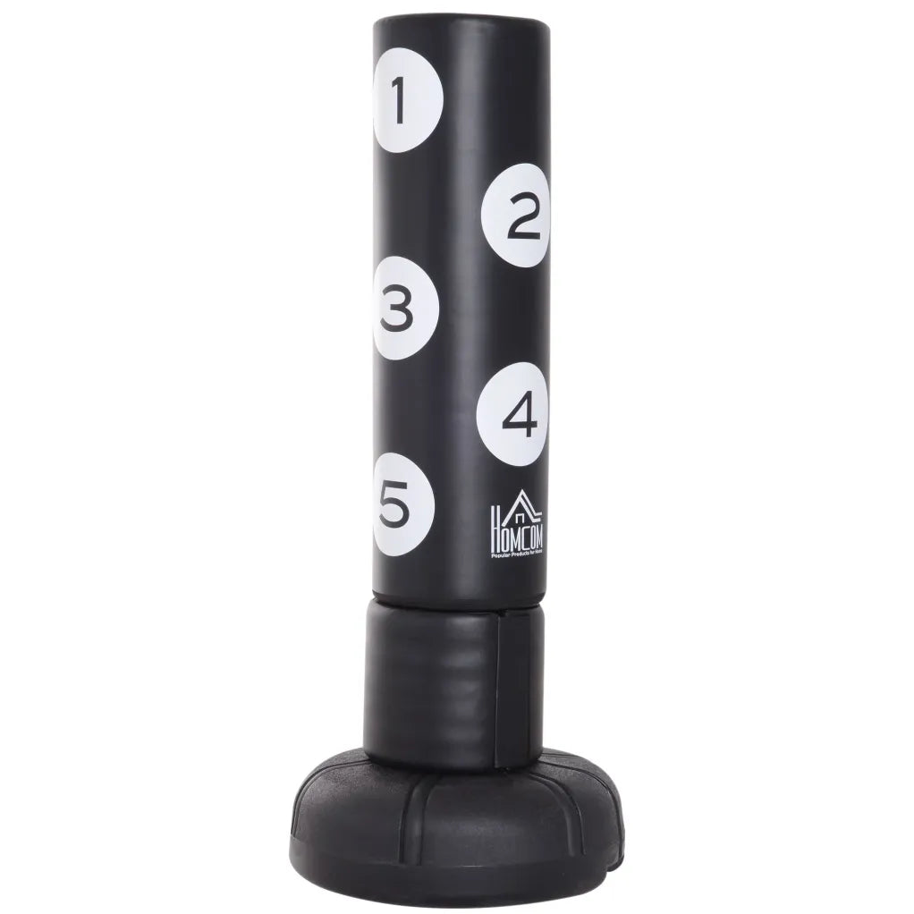 HOMCOM Sacco da boxe autoportante con ventose e sistema reflex