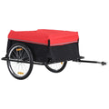 HOMCOM Rimorchio bici cargo pieghevole con grande cassone di trasporto