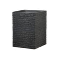 Scheurich Muretto Vaso alto quadrato in plastica, Stony Black, H 54 cm – Articolo di seconda scelta, come nuovo