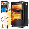 Sonnewelt Riscaldatore gas/elettrico 4200 W + 1260 W – Con regolatore di pressione, tubo gas e adattatore bombola