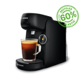 Macchina da caffè a capsule nere Finesse Friendly: compatta, nera, semplice da usare per un caffè veloce