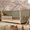 Letto cabina Crazy Pine con cassetti 200×90 cm – Lettino per bambini in legno naturale con barriera anticaduta