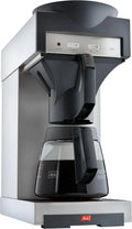 Melitta 20348 Caffettiera filtro con caraffa in vetro – Acciaio inox/nero