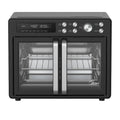 Midea Flexify™ Forno Airfryer con porta francese – Friggitrice senza olio multifunzione a doppia porta, 10 in 1, grande capacità, Nero