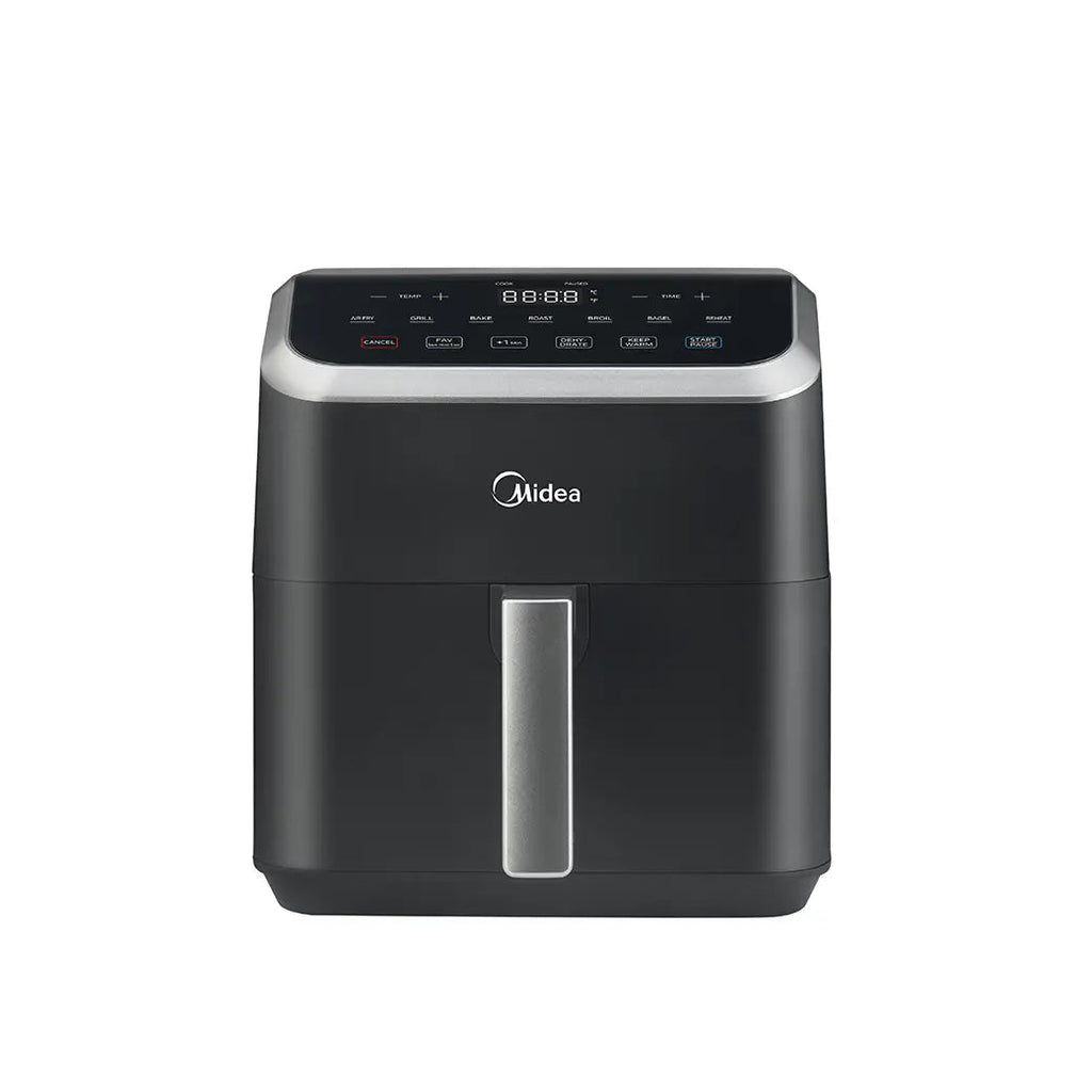 Midea HeatXpress™ Airfryer Oven 5.5 QT 9-in-1 – Friggitrice compatta senza olio, 9 funzioni, Cottura rapida con pochi grassi, Nero