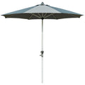 Outsunny Ombrellone 2,7 m con manovella e protezione UV – Grigio scuro