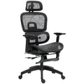 Sedia da ufficio ergonomica regolabile HOMCOM con funzione reclinabile