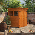 Tiger Deluxe Casetta da giardino angolare – Casetta premium in legno che ottimizza lo spazio in giardino