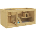 PawHut Gabbia multilivello per criceti / piccoli animali con accessori, legno