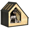 PawHut Cuccia in legno 60 × 40 cm con cuscino – Per cani di piccola taglia